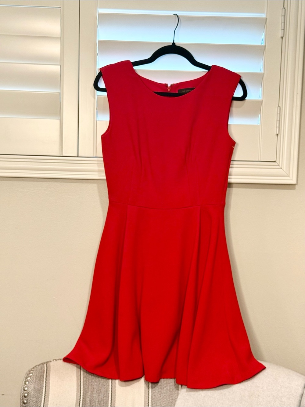 The Limited Red Sleeveless Fit & Flare Dress